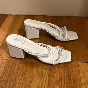 Raye white sandals